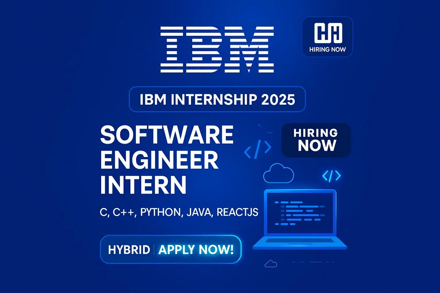 IBM Hiring Software Engineer Intern