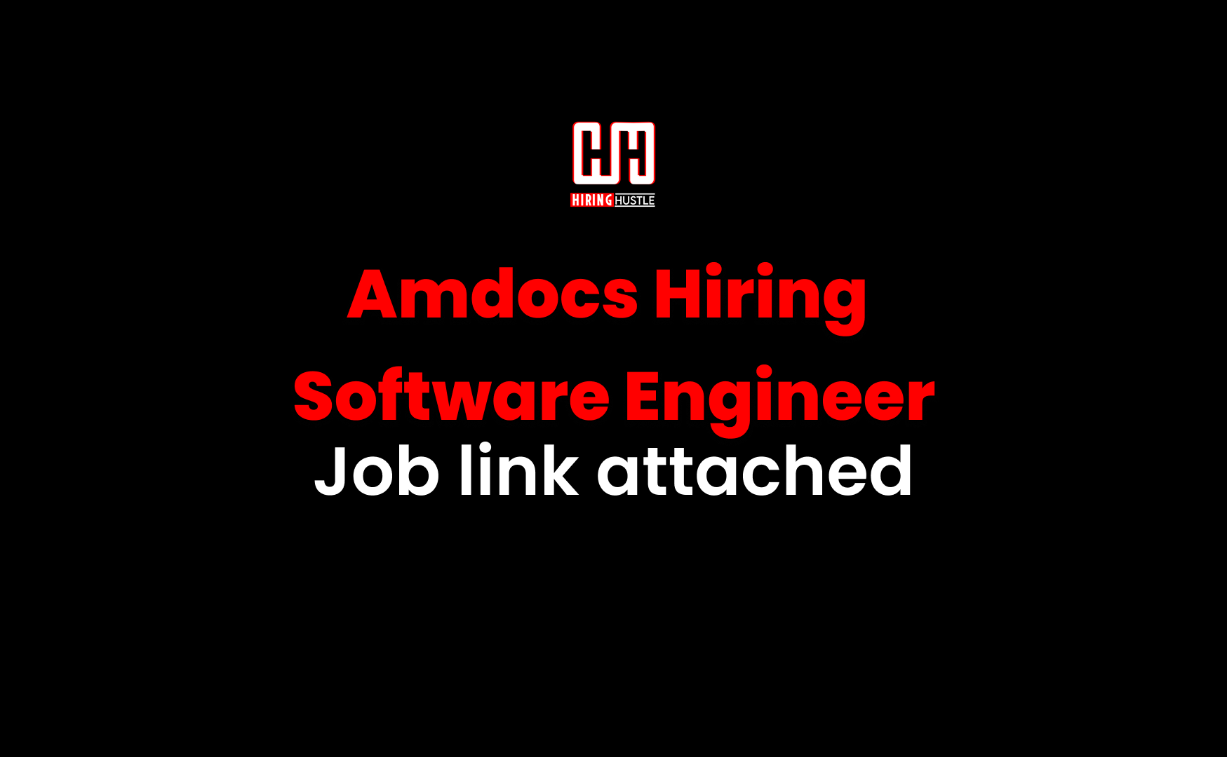 Amdocs Hiring Software Engineer