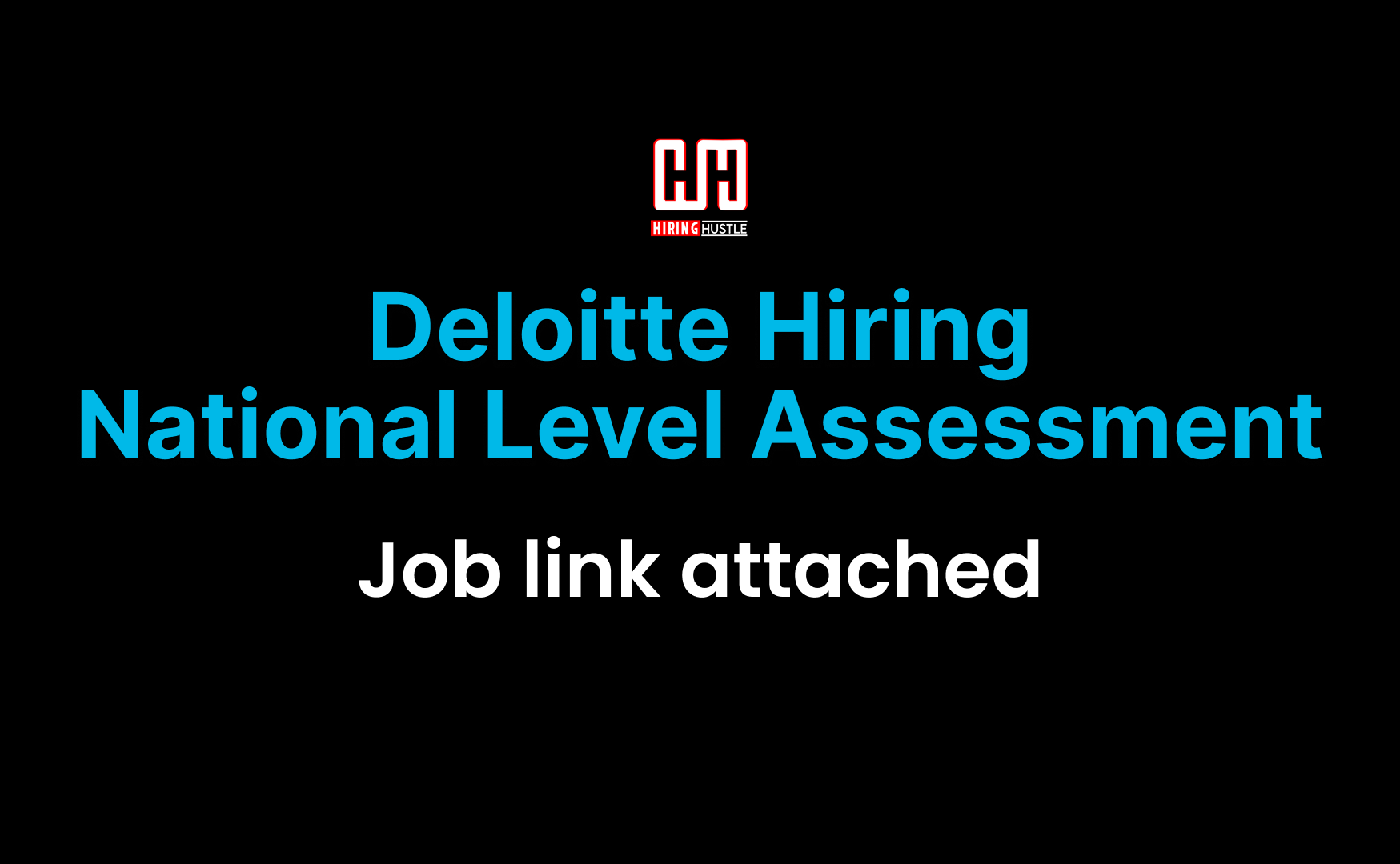Deloitte Hiring – National Level Assessment