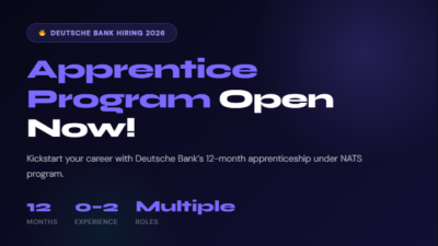 Deutsche Bank Hiring 2026