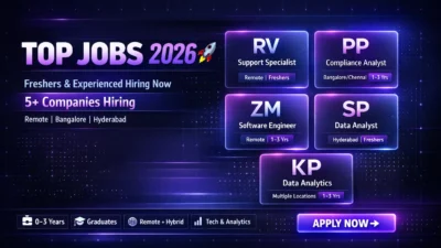 Latest Job Openings 2026